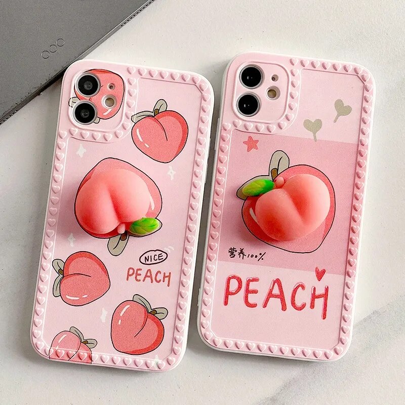Cute 3D Peach Stress Reliever Case for iPhone - Premium Mobile Phone Cases from Dressmycell.com - Just $15! Shop now at Dressmycell.com Cute 3D Peach Stress Reliever Case for iPhone - Premium Mobile Phone Cases from Dressmycell.com - Just $15! Shop now at Dressmycell.com